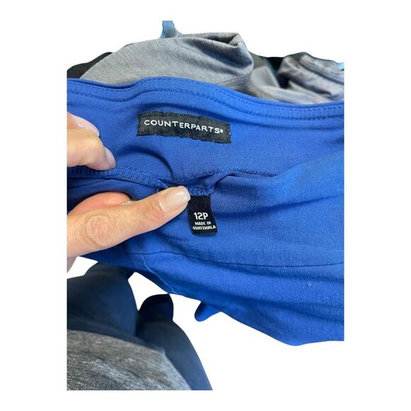 Counterparts Women’s Blue Mid Rise Capri Pant Leggings 12P - Picture 6 of 7